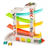 Versenypálya parkolóval és garázsokkal