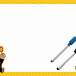 Kétoldalas A4-es tábla vakond mintával