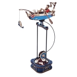 Mechanikus 3D puzzle Horgászhajó ingával