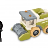 Játék kombájn szabadon futó kerekekkel