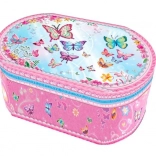 Ovális zenélő doboz - pillangók Pecoware