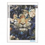 Gyémántfestés Rejtett Tigris 30x40 cm