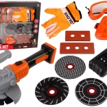 gyerek barkácskészlet akkumulátoros csiszolóval és tartozékokkal