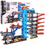 Gyerek parkoló 7 szinten helikopterrel és 10 autóval