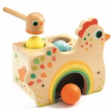 DJECO szivárványos kalapáló tyúk