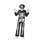 Gyerek csontváz jelmez maszkkal (3–4 éves)