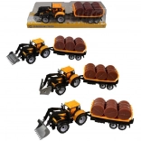 Traktor utánfutóval lendkerekes