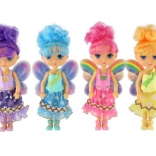 Tündér baba szárnyakkal 15 cm, vegyes színek