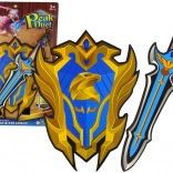 Kék harcos gyerekszett – EVA habkard és pajzs