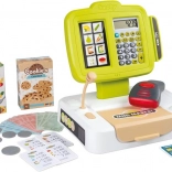 Kis elektronikus pénztárgép szkennerrel