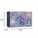 Összeépíthető mágneses pteroszaurusz hangokkal és felvétellel