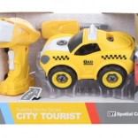 Csavarozható RC taxi hangokkal és fúróval