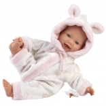 Llorens Kis Baba élethű baba puha textil testtel