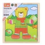 Fa puzzle VIGA Öltöztesd fel a macit
