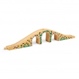 Bigjigs Rail fa háromíves híd a vonatpályához