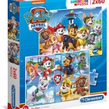 CLEMENTONI Puzzle Mancs őrjárat 2x60 darab