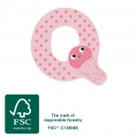 Fa Q betű medúzával gyerekeknek