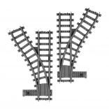 Bloxo váltók építőkészlet vonatokhoz és villamosokhoz RAPPA – készlet 2 db