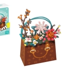 Mini KOCO építőkészlet virág táskában, 267 darab