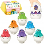 WOOPIE Mozaika Montessori Tojás Kapocs 6db