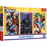 Puzzle 3x80 Akciós Napok - Disney Marvel Avengers