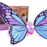 lila pillangószárnyak fénnyel és hanggal gyerekeknek