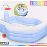 felfújható játszóközpont kosárlabda palánkkal