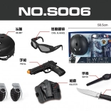 Rendőrségi készlet gyerekeknek – fekete