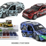 fém versenyautó 1:32 nyitható ajtókkal és világítással