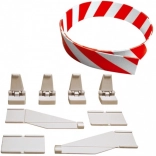 Védőkorlát és tartók Carrera Evolution, Digital 132 és Digital 124 autópályákhoz – 3 m készlet