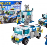 Rendőrségi építőkészlet 271 darabbal: rendőrautó és épület