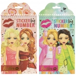 Kreatív készlet számok szerinti ragasztáshoz – 12 lap és 6 matricaív