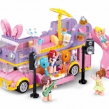 Sluban rock zenés lakóbusz double decker építőkészlet