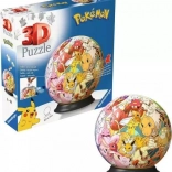 3D puzzle gömb POKÉMON – 72 darab talapzaton
