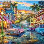 Puzzle HOLLYWOOD – retro utca, 3000 darab