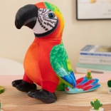 Plüss piros papagáj 20 cm