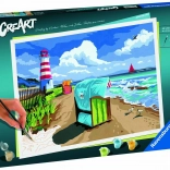 creart nyaralás a Balti-tengernél – számozott kifestő (premium series b)