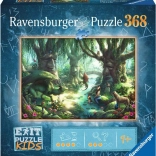 Ravensburger Exit Kids puzzle: varázserdő, 368 darab