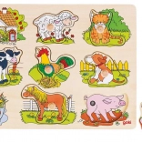 Goki fa kirakó háziállat hangokkal