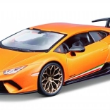 BBURAGO 1:24 LAMBORGHINI Huracán Performante fém modell narancssárga