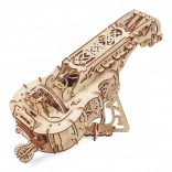 Ugears mechanikus fa tekerőlant (hurdy-gurdy) – építőkészlet
