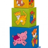 Rakásolható képtornyok GOKI kockákból