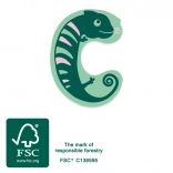 Small foot fa betű C