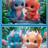 Educa Puzzle Cuki szörnyecskék 2x100 darab