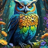 Puzzle Kék bagoly 500 darabos