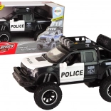 Rendőrségi Terepjáró Fekete Nyitható Ajtó Hang- és Fényhatással