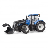 Bruder New Holland T7.315 traktor homlokrakodóval