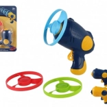 Kilövő propellerek indítópisztollyal, 3 db, műanyag, színmix