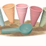 Androni homokozó formák – fagylalt, 6 részes készlet