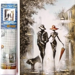 Gyémánt festés Romantikus séta 30x40 cm